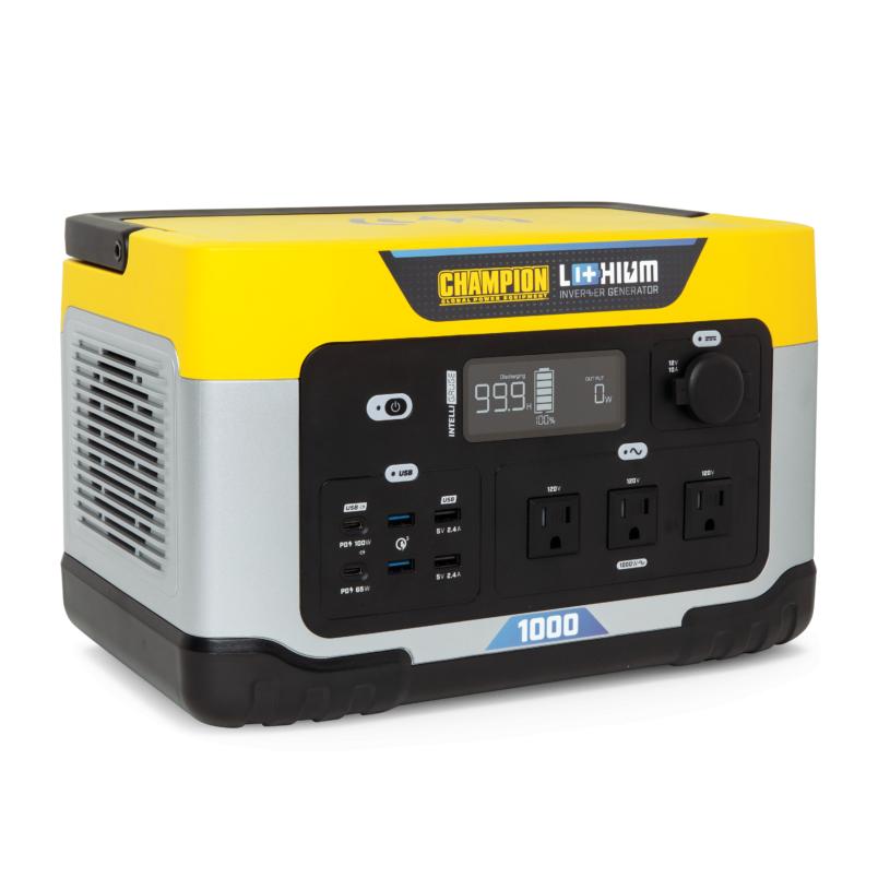 Champion Power Equipment 998-Wh Portable Solar Power Station and Two 200-Watt Solar Panels