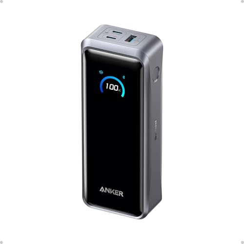 Anker Prime Power Bank, 26,250mAh 3-Port Portable Charger with 300W Max Output, Two-Way Charging, TSA-Approved, App Control, for MacBook, iPhone 17/16 Series, and More (Base Not Included)