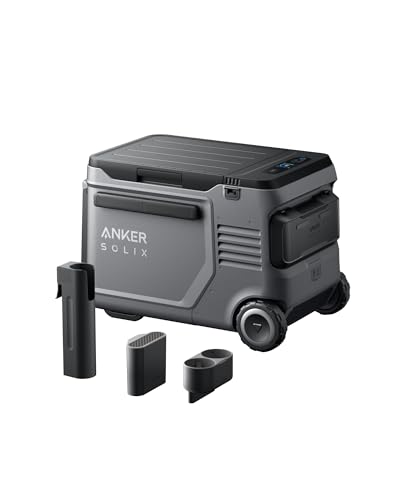 Anker SOLIX EverFrost 2 40L Cooler with Road Trip Kit, 61 qt Car Refrigerator, Electric Cooler with 288Wh Battery, Powered by AC/DC or Solar,for Outdoor Camping, Travel, and Fishing, Fits in Trucks