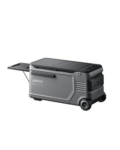 Anker SOLIX EverFrost 2 58L Cooler, 61 qt Car Refrigerator, Electric Cooler with 288Wh Battery, Powered by AC/DC or Solar,for Outdoor Camping, Travel, and Fishing, Fits in Trucks