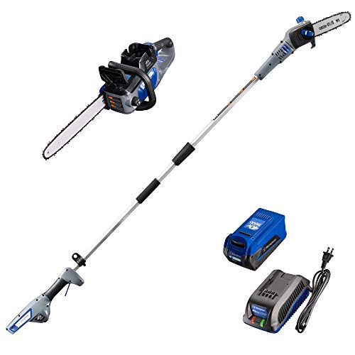 40V Pole Saw & Brushless Chainsaw with 2.0 Ah Battery & Charger