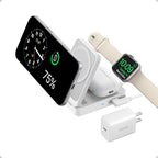 Anker MagGo 3 in 1 iPhone 17 Charging Station, MagSafe-Compatible Wireless Charger Stand, Qi2 Certified 15W Foldable Charger for iPhone 17/16/15/14/13/12, AirPods, Apple Watch Ultra(Adapter Included)