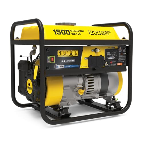 Champion Power Equipment 1500-Watt Portable Generator with Free 3-Year Warranty