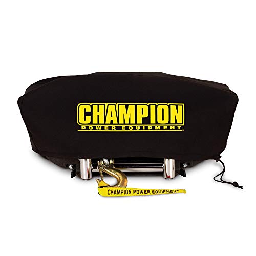 Champion Power Equipment 18034 Weather-Resistant Neoprene Storage Cover for Winches 8000-12,000 lb. with Speed Mount Hitch Adapter