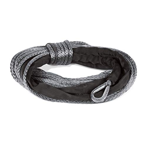 Champion 85-Foot Gray Dyneema® Synthetic Winch Rope for 8000-12,000-lb. Truck/SUV Winches