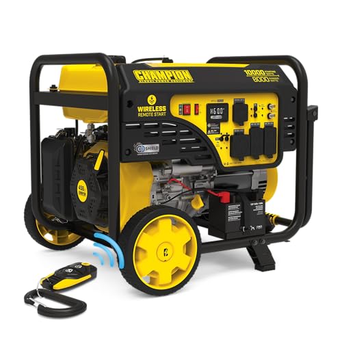 Champion Power Equipment 10,000-Watt Wireless Remote Start Home Backup Portable Generator with Free 3-Year Warranty