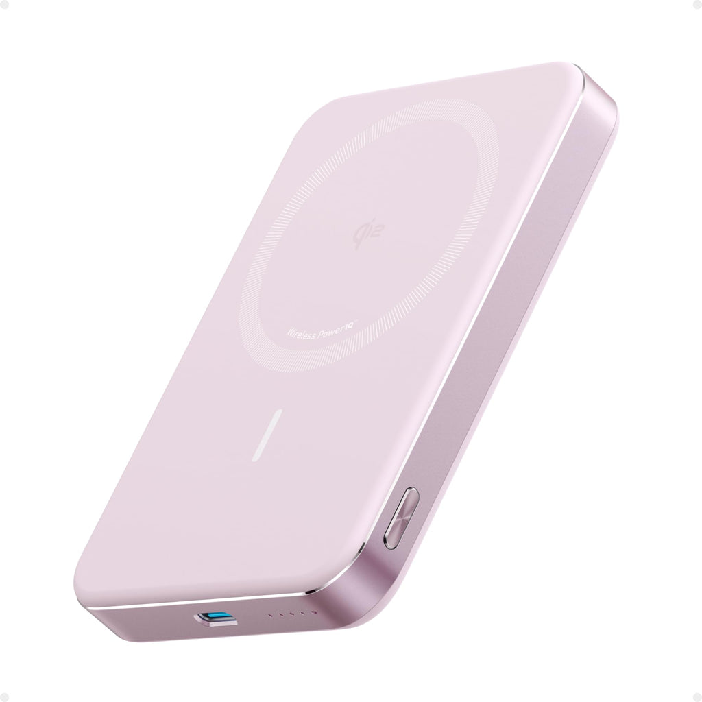 Anker MagGo Power Bank, Slim 10,000mAh Magnetic Battery Pack, Qi2 Certified 15W Ultra-Fast MagSafe Compatible Portable Charger, Ergonomic Design, for iPhone17/16/15/14 Series, and More