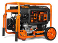 WEN DF623X 6250-Watt 120-Volt/240-Volt Dual Fuel Electric Start Portable Generator with Wheel Kit and CO Shutdown Sensor, Black