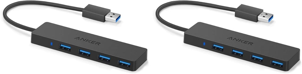 Anker USB Hub 4 Ports, Multiple USB 3.0 Hub, USB Splitter for Laptop, Extender for A Port Laptop, PC, Desktop and More [Charging Not Supported](2ft USB-A)