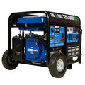 DuroMax XP13000HXT 13,000-Watt 500cc Tri Fuel Gas Propane Natural Gas Portable Generator with CO Alert, Black/Blue