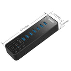 Anker Powered USB Hub for Laptop, 7 Ports USB 3.0 Data Hub, with 36W Power Adapter and BC 1.2 Charging Port for iPhone 7/6s Plus, iPad Air 2, Galaxy S Series, Note Series, Mac, PC, USB-Flash Drives