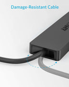 Anker USB Hub 4 Ports with 5Gbps Data Transfer, Multiple USB 3.0 Hub, USB Splitter for Laptop, Extender for A Port Laptop, PC, Desktop and More [Charging Not Supported](0.7 ft USB-A)