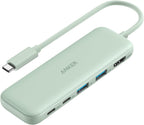 Anker USB C Hub, 5-in-1 USBC to HDMI Splitter with 4K Display, 1 x Powered USB-C 5Gbps & 2×Powered USB-A 3.0 5Gbps Data Ports for MacBook Pro, MacBook Air, Dell and More