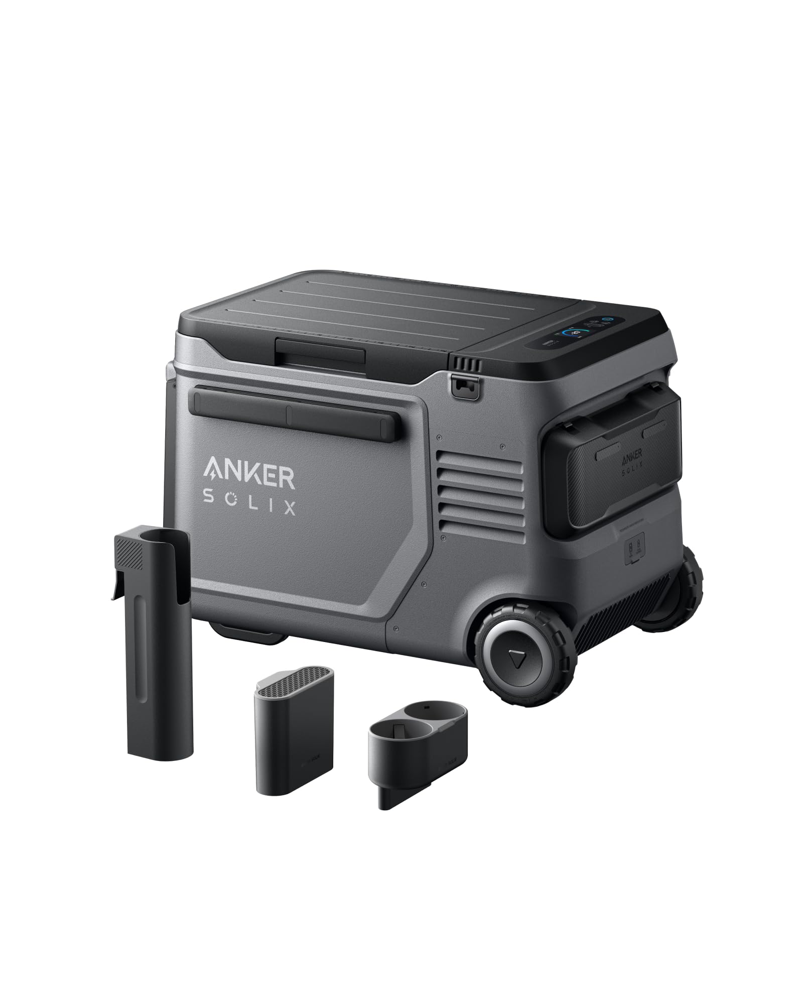 Anker SOLIX EverFrost 2 40L Cooler with Extra Battery, 61 qt Car Refrigerator, Electric Cooler with 288Wh Battery, Powered by AC/DC or Solar,for Outdoor Camping, Travel, and Fishing, Fits in Trucks