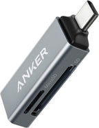 Anker USB 3.0 Micro SD Card Reader, 5Gbps 2-in-1 SD Card Reader to USB Adapter for SDXC, SDHC, MMC, RS-MMC, Micro SDXC, Micro SD, Micro SDHC, UHS-I Cards - USB A CardReader