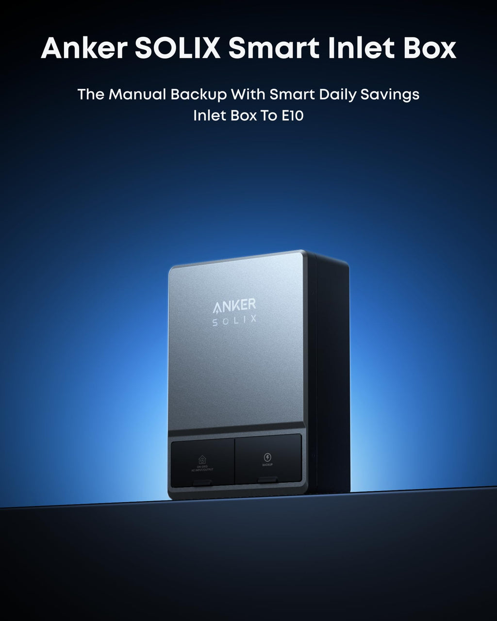 Anker SOLIX E10, Power Dock and Extra Battery, 12kWh Expandable to 90kWh, 10kW Turbo Output, 200A Whole-Home Automatic Backup, Reduce Bills, NEMA 4 & 3R, Up to 12-Month 0% APR