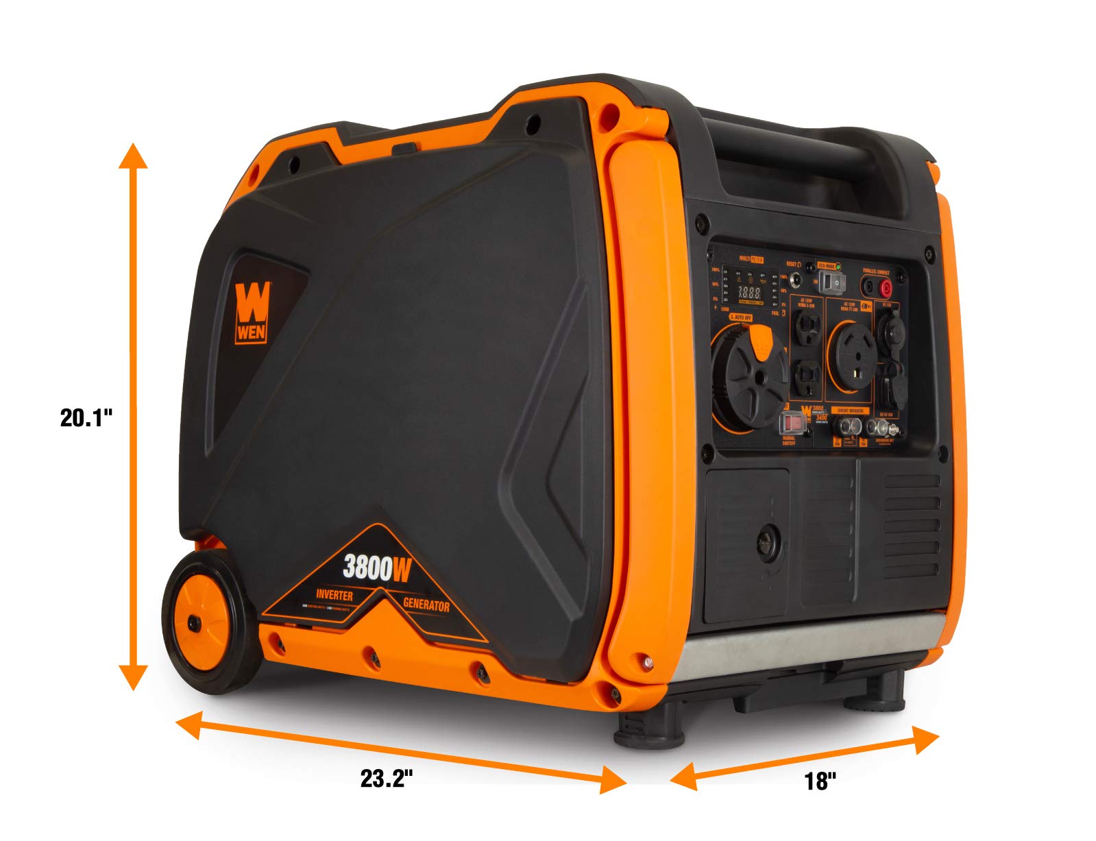 WEN DF450i Super Quiet 4500-Watt Dual RV-Ready Portable Inverter Generator with Fuel Shut-Off