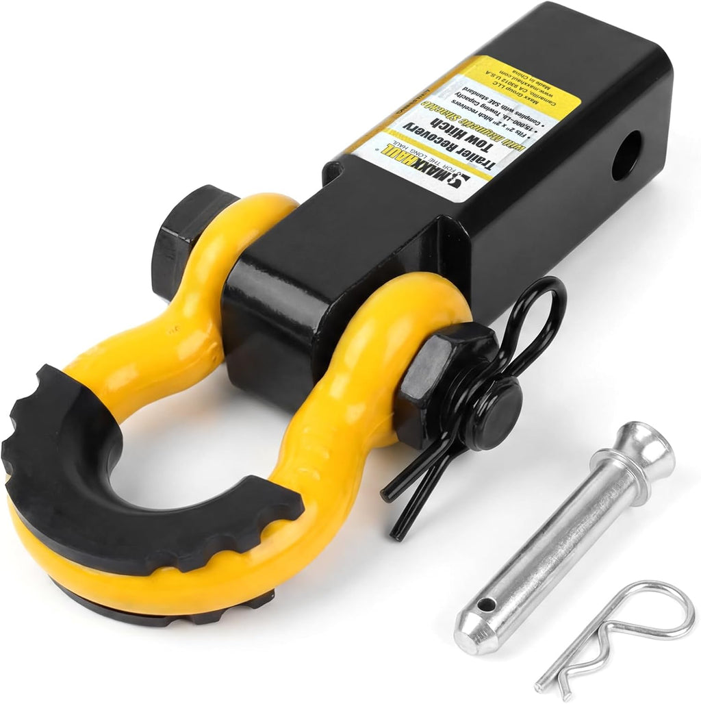 Champion Power Equipment-C18016 2-Inch Hitch Receiver Bracket with Shackle for 10,000-lb. Loads