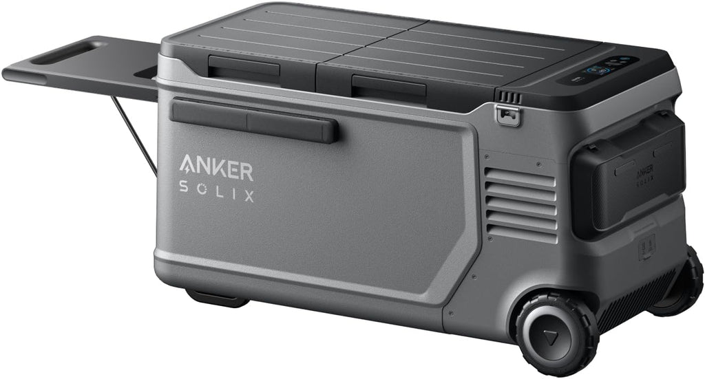 Anker SOLIX EverFrost 2 58L Cooler with Extra Battery, 61 qt Car Refrigerator, Electric Cooler with 288Wh Battery, Powered by AC/DC or Solar,for Outdoor Camping, Travel, and Fishing, Fits in Trucks