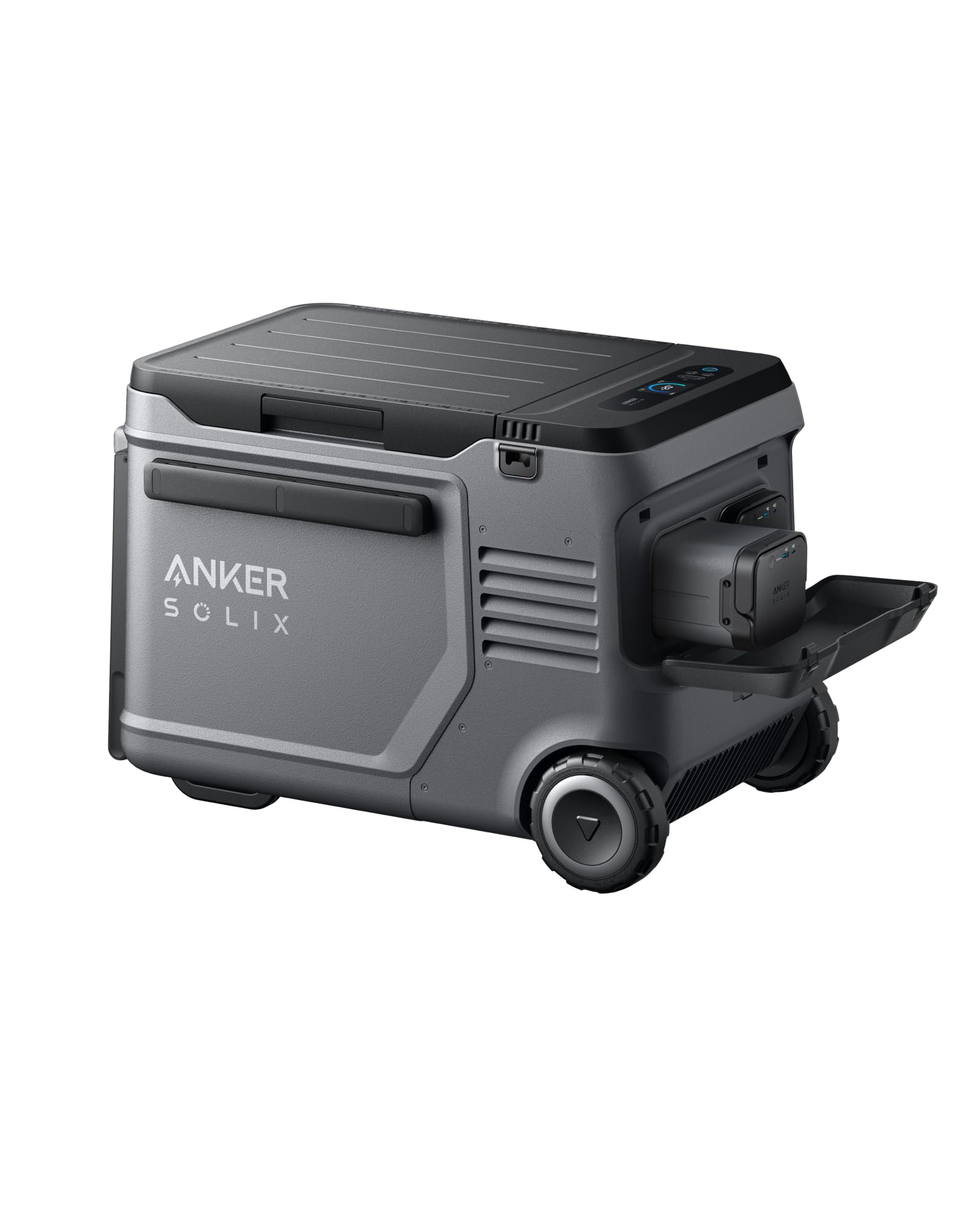 Anker SOLIX EverFrost 2 40L Cooler with Extra Battery, 61 qt Car Refrigerator, Electric Cooler with 288Wh Battery, Powered by AC/DC or Solar,for Outdoor Camping, Travel, and Fishing, Fits in Trucks