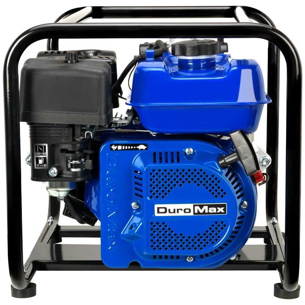 DuroMax XP652WP 208cc 158-Gpm 3600-Rpm 2-Inch Gasoline Engine Portable Water Pump, 50 State Approved, XP652WP, Blue