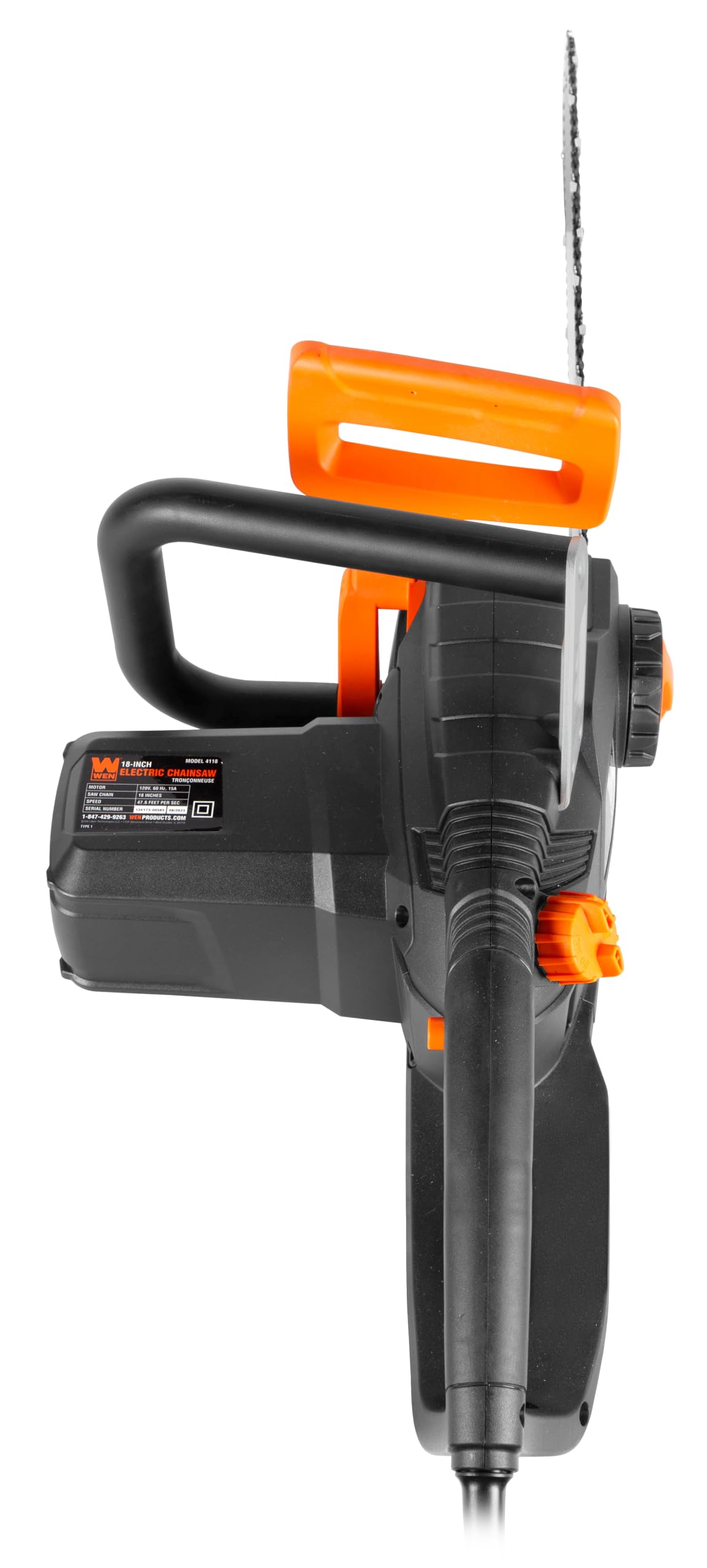 WEN CP1216 Electric Chainsaw, Corded, 12-Amp, 16-Inch