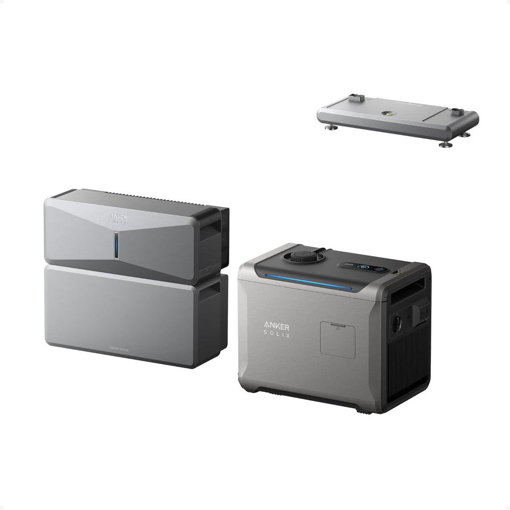 Anker SOLIX E10, Extra Battery, 12kWh Expandable to 90kWh, 10kW Turbo Output, 9kW Solar Input, Generator-Ready, NEMA 4, Up to 12-Month 0% APR