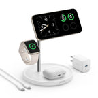Anker MagSafe Charger Stand Compatible, iPhone 17 MagGo 3 in 1 Wireless Charging Station,Qi2 Certified 15W Wireless Charger, Desk Accessory, for iPhone 16/15/14/13 Series Apple Watch, AirPods