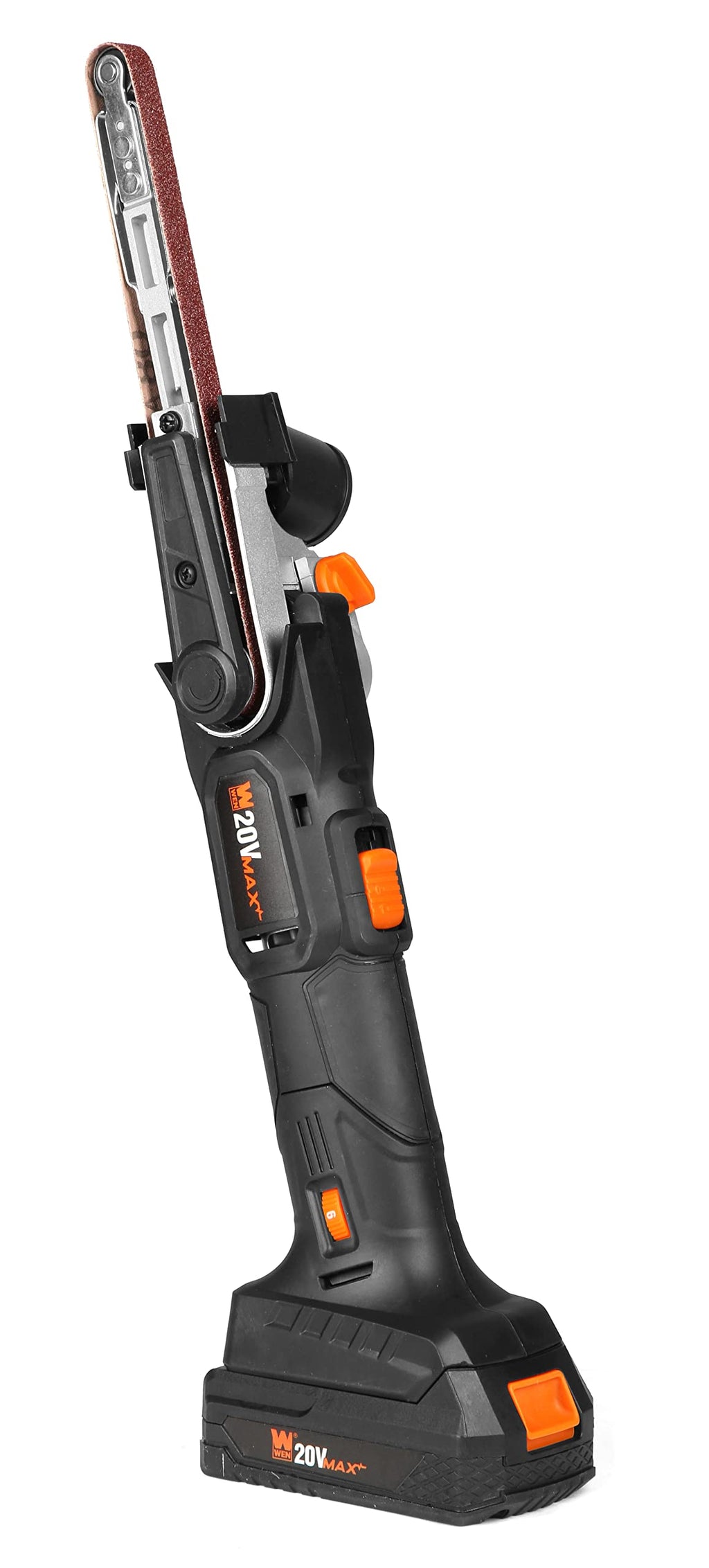 WEN Cordless Detail File Sander, Variable Speed with 20V Max 2.0 Ah Lithium-Ion Battery and Charger (20437)
