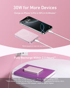 Anker MagGo Power Bank, Slim 10,000mAh Magnetic Battery Pack, Qi2 Certified 15W Ultra-Fast MagSafe Compatible Portable Charger, Ergonomic Design, for iPhone17/16/15/14 Series, and More