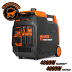 WEN Quiet and Lightweight 4800-Watt Dual Fuel RV-Ready Electric Start Portable Inverter Generator with Fuel Shut Off and CO Watchdog (DF480iX)