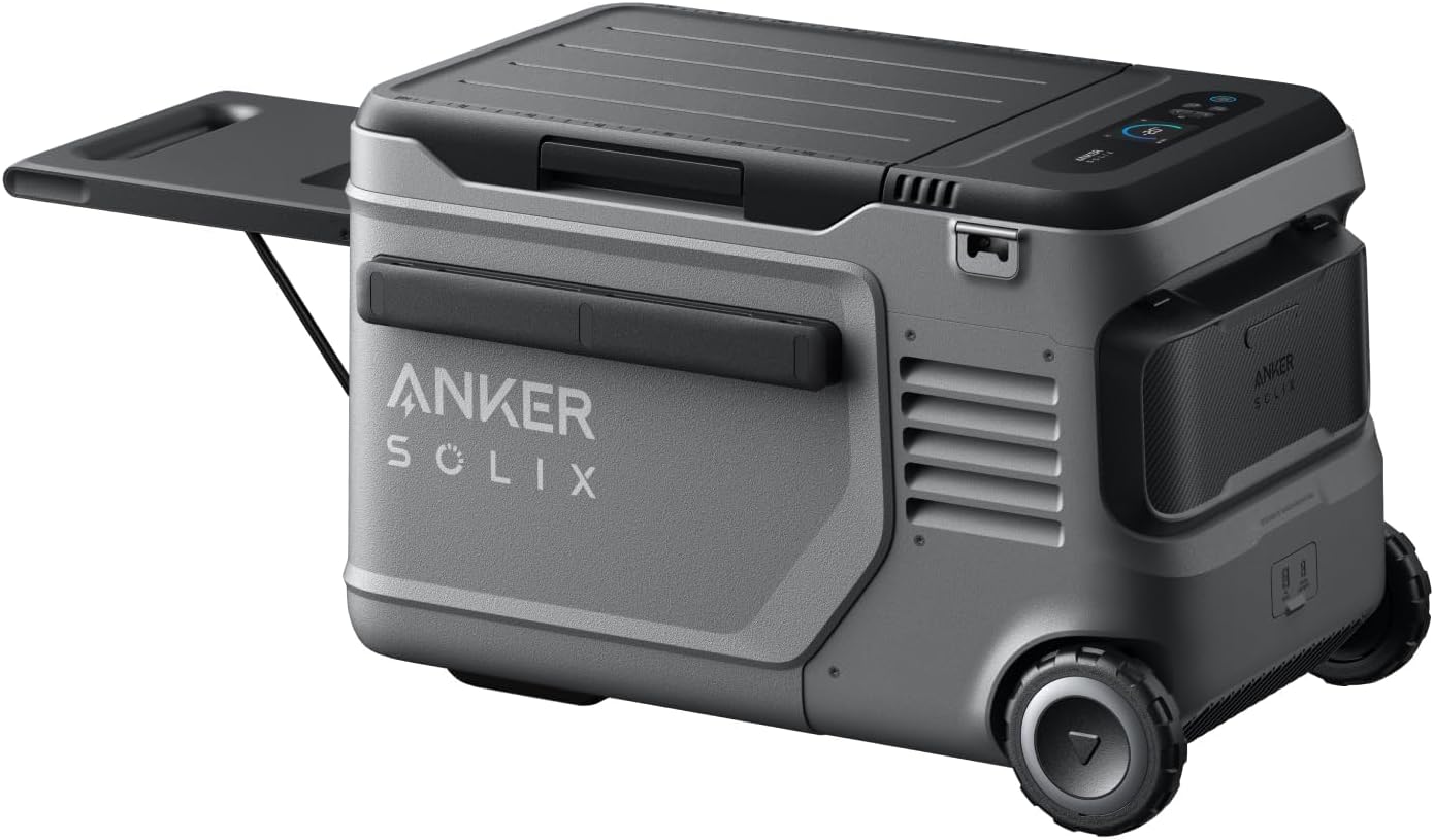 Anker SOLIX EverFrost 2 40L Cooler with Road Trip Kit, 61 qt Car Refrigerator, Electric Cooler with 288Wh Battery, Powered by AC/DC or Solar,for Outdoor Camping, Travel, and Fishing, Fits in Trucks