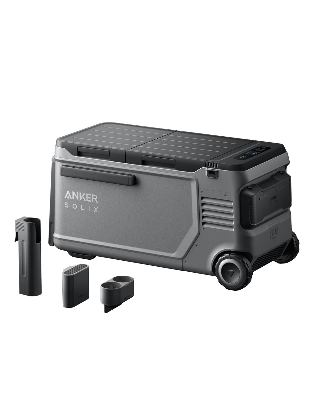 Anker SOLIX EverFrost 2 40L Cooler with Road Trip Kit, 61 qt Car Refrigerator, Electric Cooler with 288Wh Battery, Powered by AC/DC or Solar,for Outdoor Camping, Travel, and Fishing, Fits in Trucks