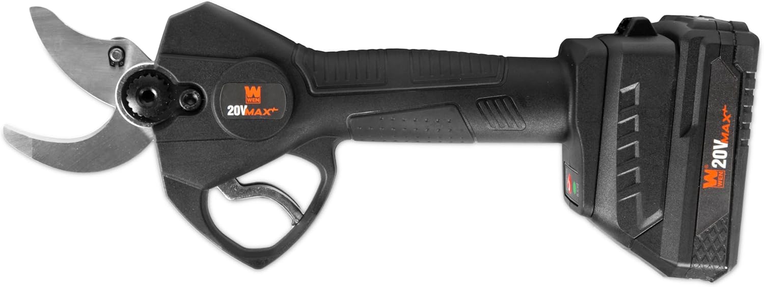 WEN Cordless Metal Shear, Variable Speed with 20V Max 2.0 Ah Lithium-Ion Battery and Charger (20314)
