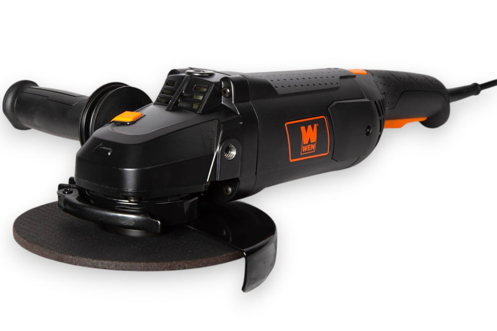 WEN Cordless Angle Grinder, Brushless with 20V Max 4.0 Ah Lithium-Ion Battery and Charger (20944), Black
