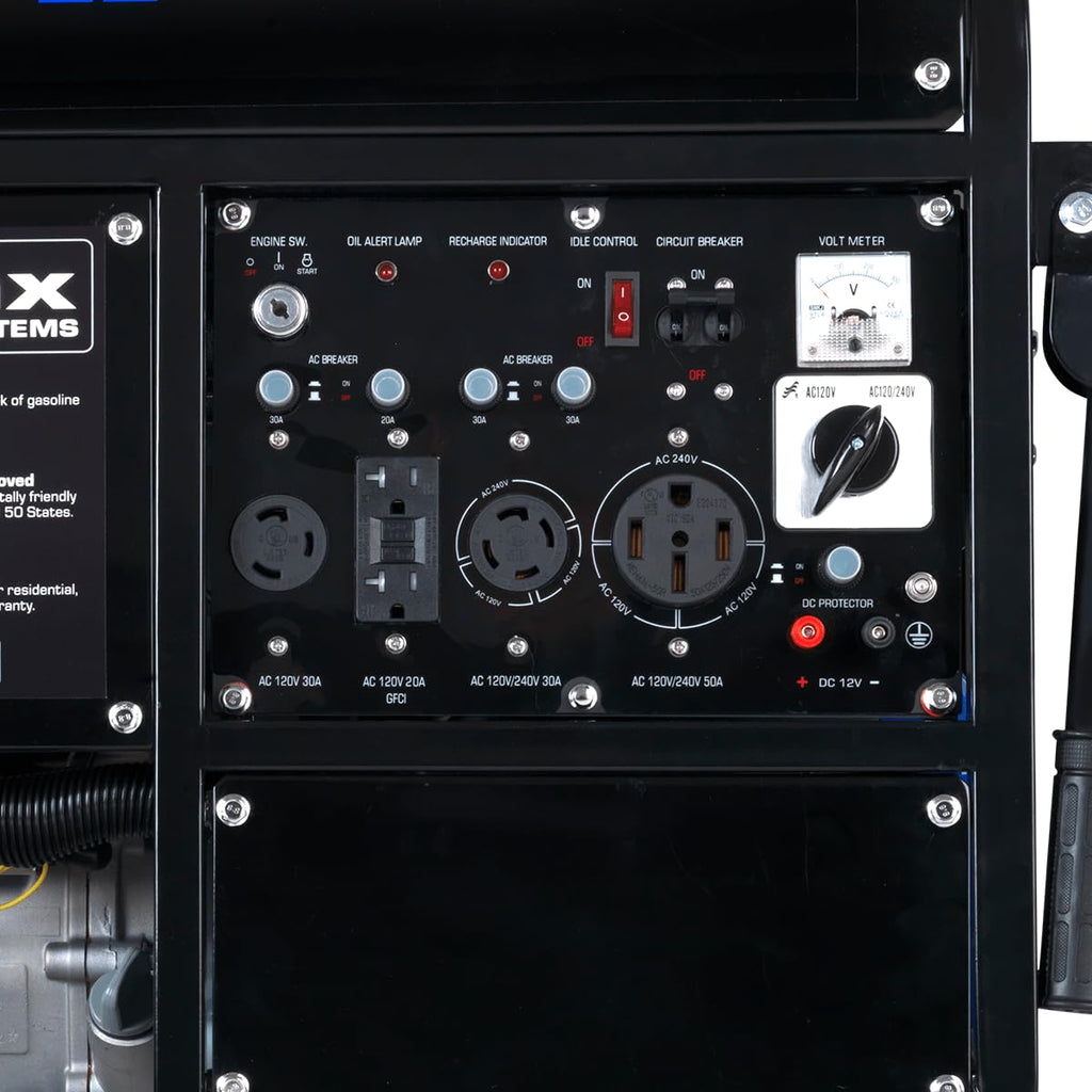 DuroMax XP5500EH 5,500-Watt Dual Fuel Portable Generator - Gas & Propane, Electric Start, RV & Emergency Ready