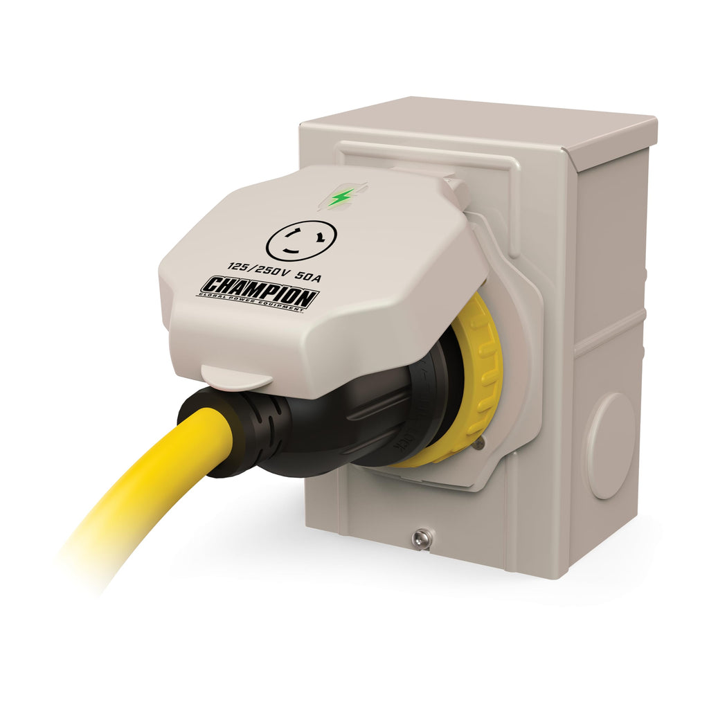 Champion Power Equipment 30A 125/250V Power Inlet Box