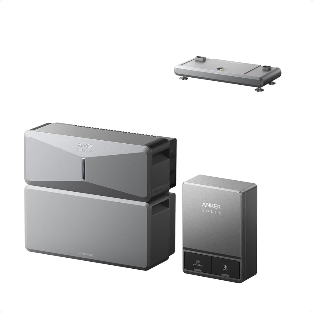 Anker SOLIX E10, Extra Battery, 12kWh Expandable to 90kWh, 10kW Turbo Output, 9kW Solar Input, Generator-Ready, NEMA 4, Up to 12-Month 0% APR