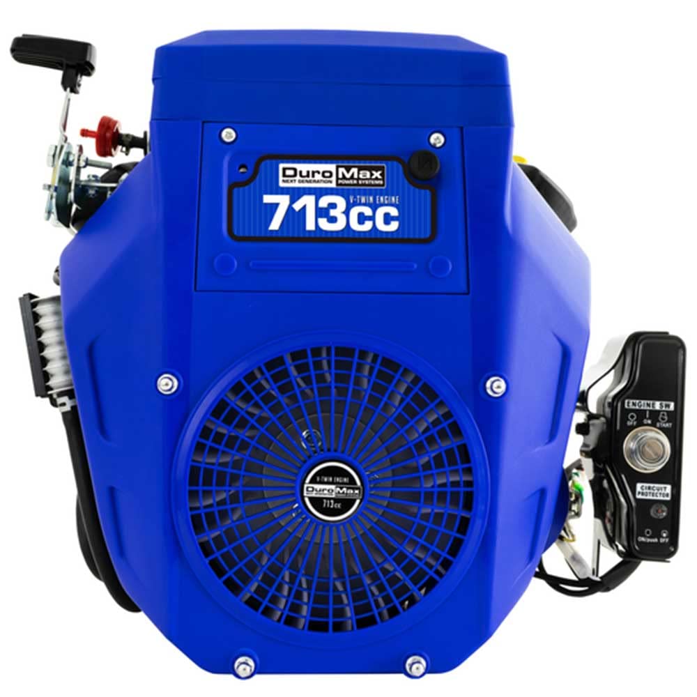 DuroMax XP23HPE 713cc 1-Inch Horizontal Shaft V-Twin Electric Start Gas Powered Multi-Use Engine