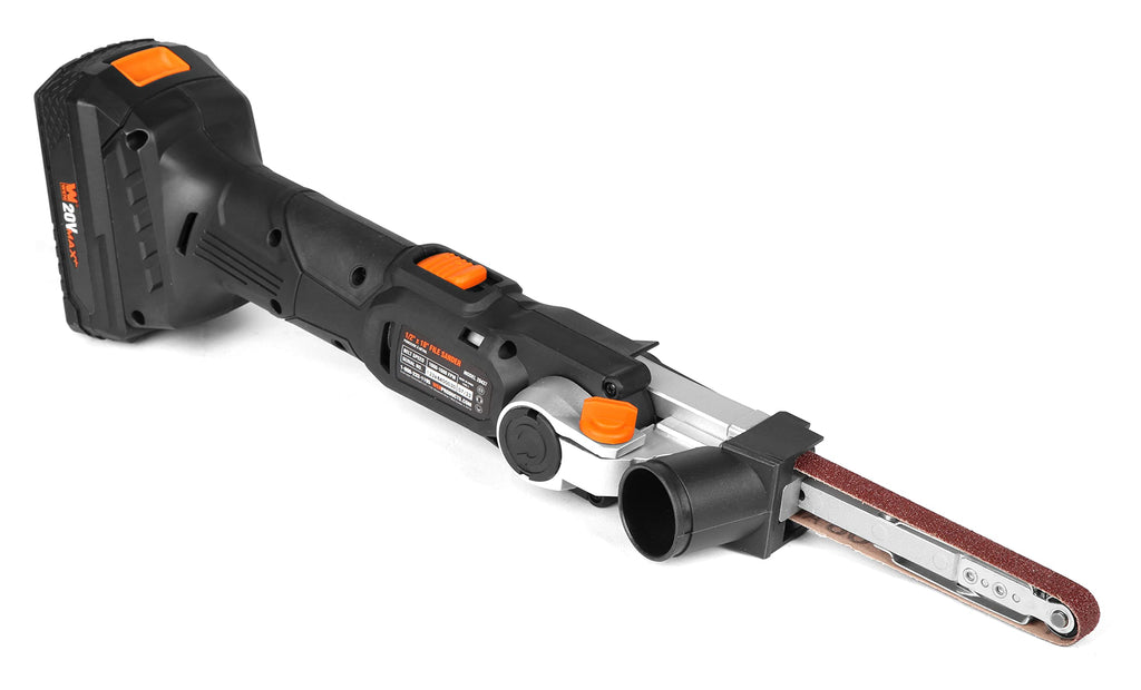 WEN Cordless Detail File Sander, Variable Speed with 20V Max 2.0 Ah Lithium-Ion Battery and Charger (20437)