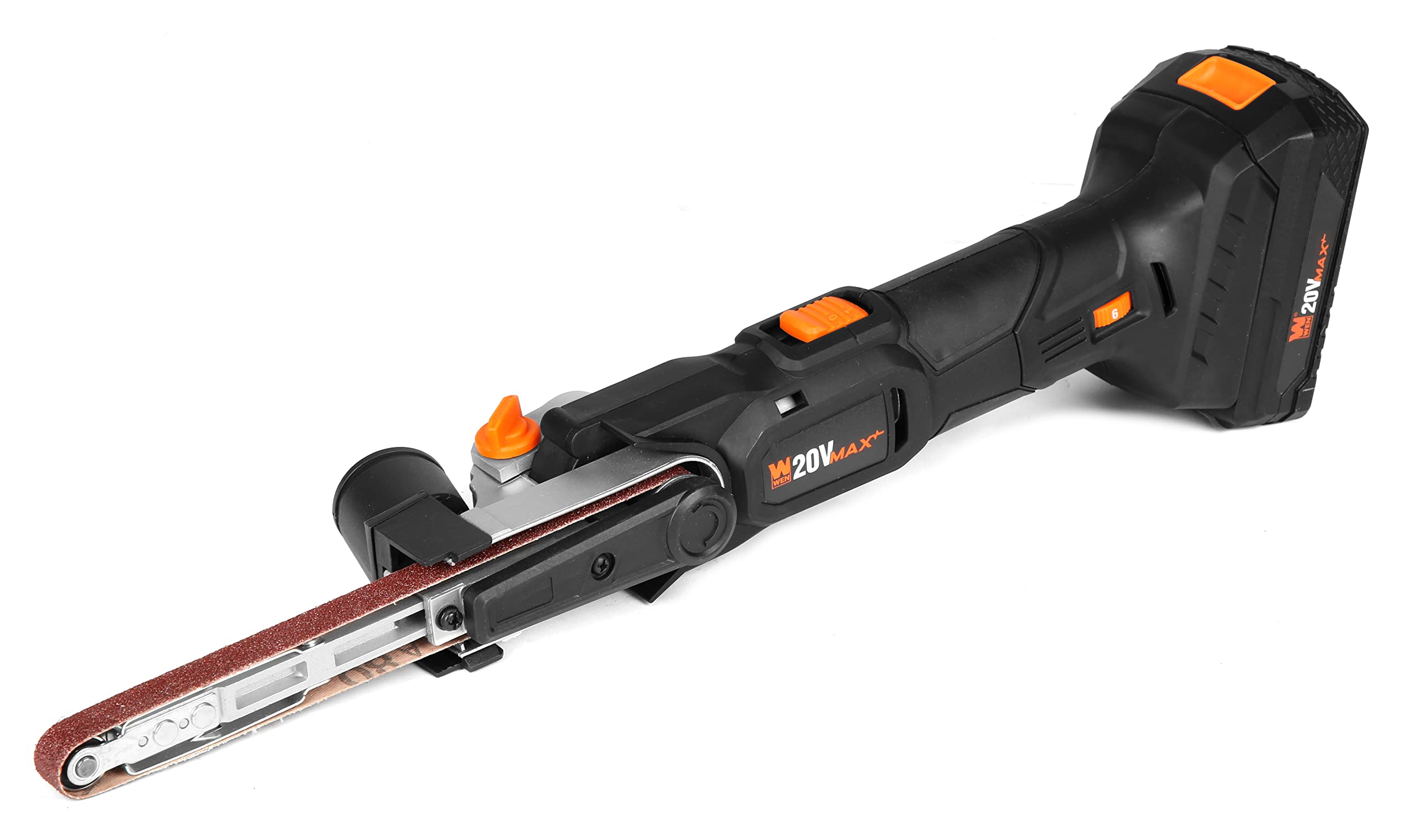 WEN Cordless Detail File Sander, Variable Speed with 20V Max 2.0 Ah Lithium-Ion Battery and Charger (20437)
