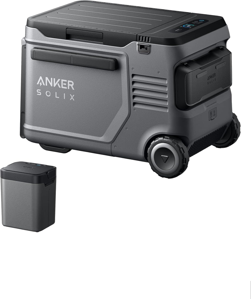 Anker SOLIX EverFrost 2 40L Cooler with Road Trip Kit, 61 qt Car Refrigerator, Electric Cooler with 288Wh Battery, Powered by AC/DC or Solar,for Outdoor Camping, Travel, and Fishing, Fits in Trucks