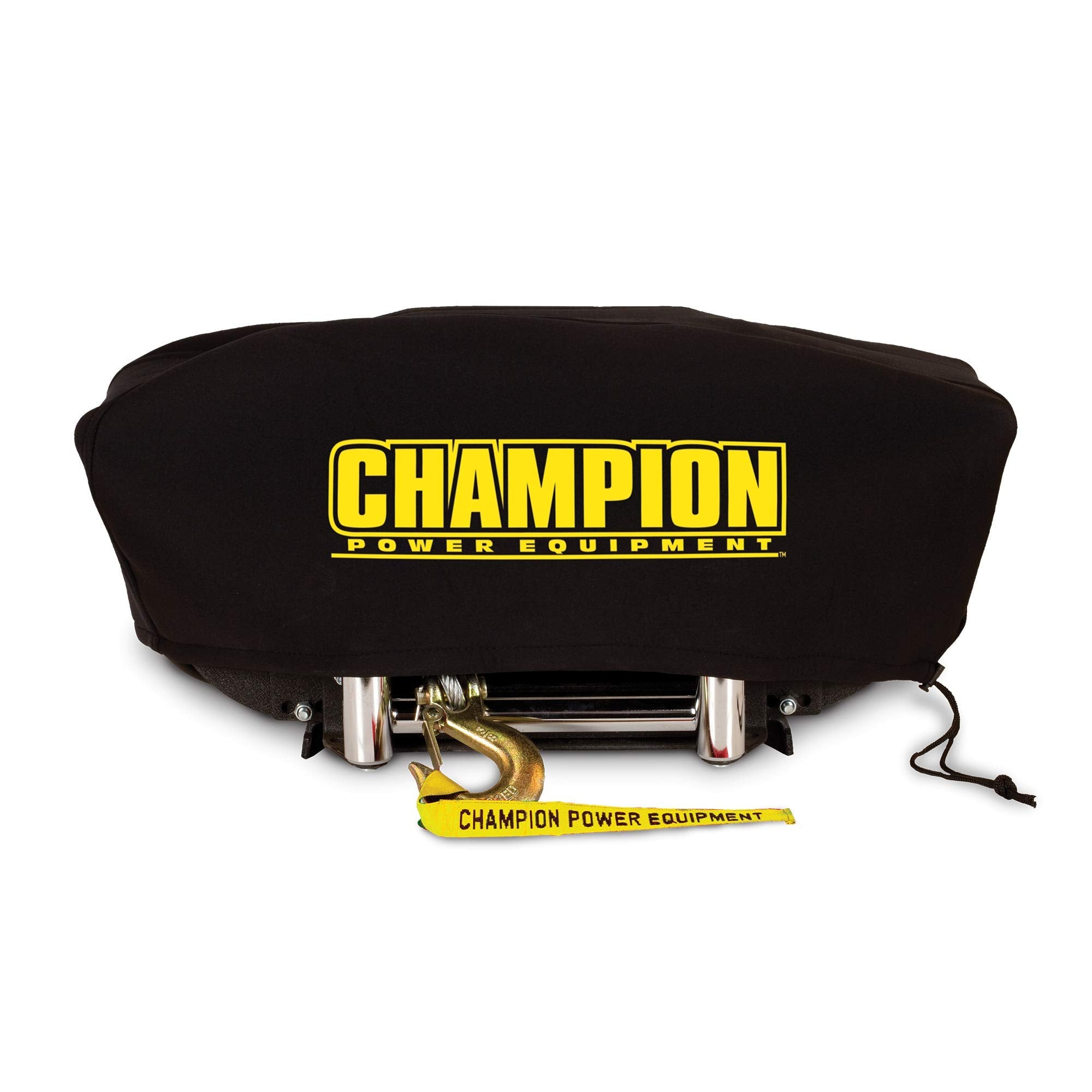 Champion Power Equipment 18034 Weather-Resistant Neoprene Storage Cover for Winches 8000-12,000 lb. with Speed Mount Hitch Adapter