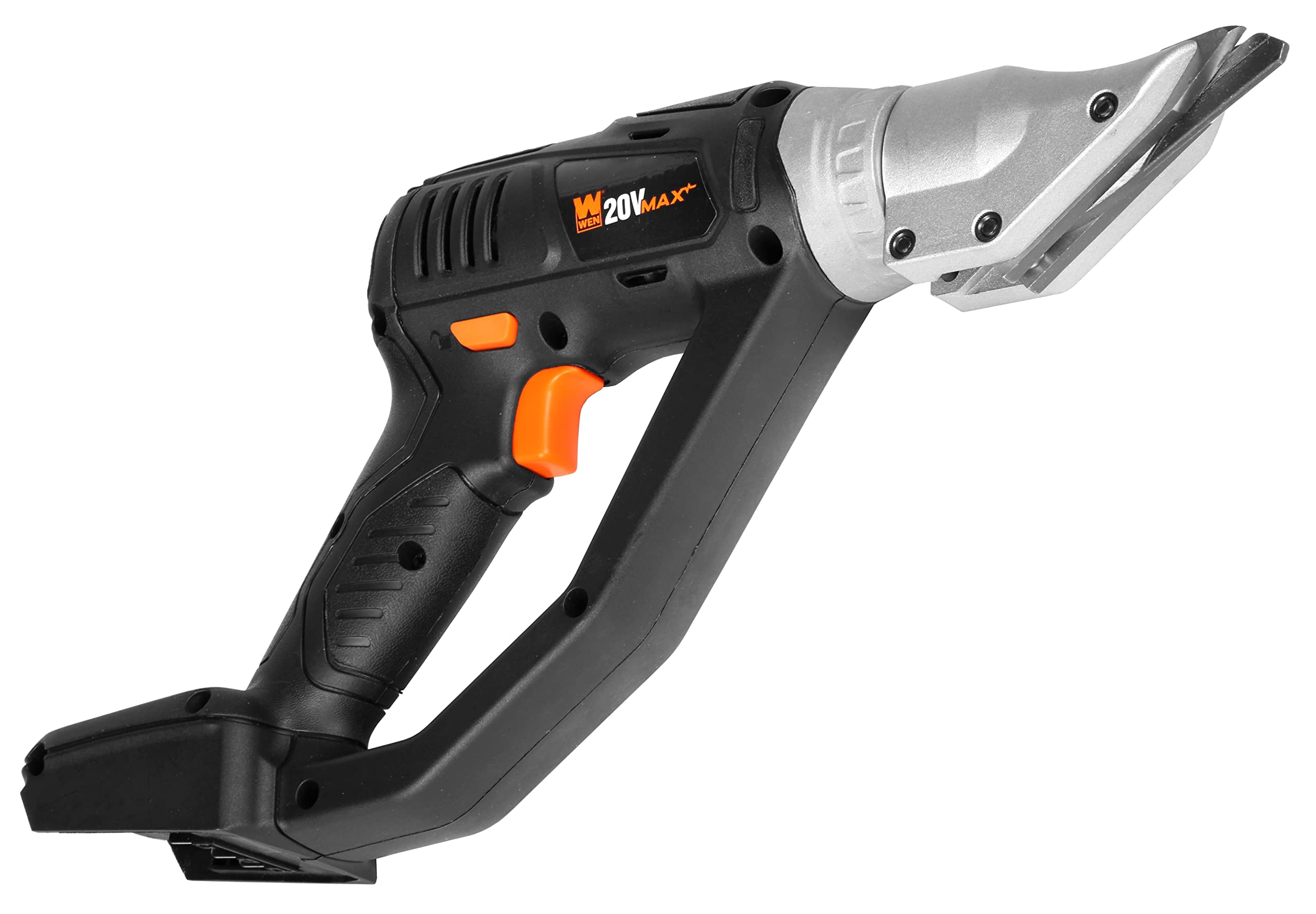 WEN Cordless Metal Shear, Variable Speed with 20V Max 2.0 Ah Lithium-Ion Battery and Charger (20314)