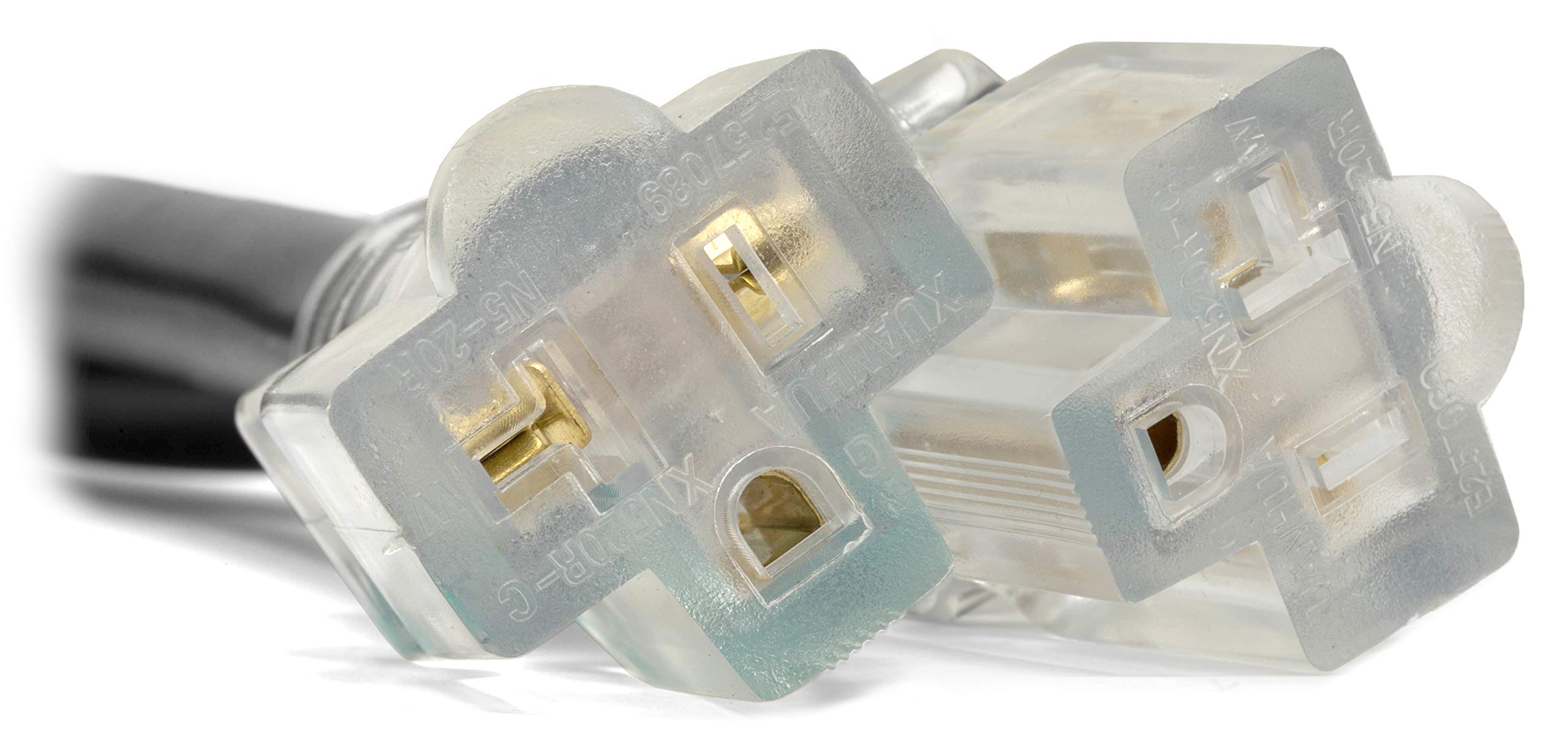 WEN PC3352 3 Feet 10-Gauge SJTW Generator Extension Cord Splitter (converts TT-30R to Two 5-20R outlets)