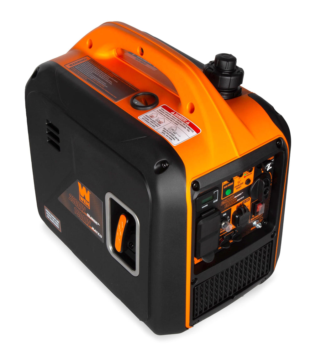WEN 56235iX 2350-Watt Portable Inverter Generator with Fuel Shut Off and CO Sensor, Black