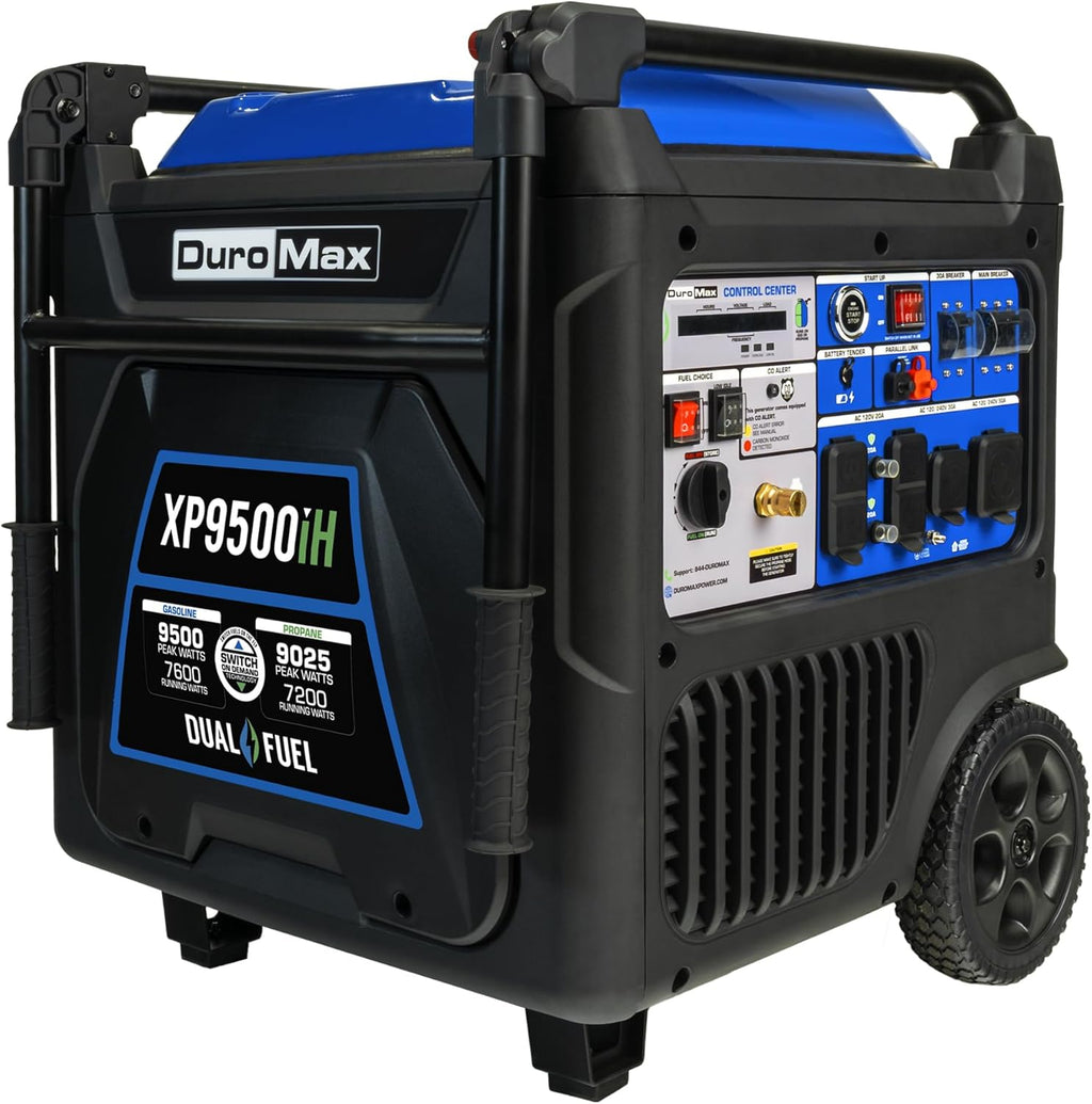DuroMax XP2300iH 2,300-Watt Dual Fuel Portable Digital Inverter Generator - Gas & Propane, RV & Emergency Ready