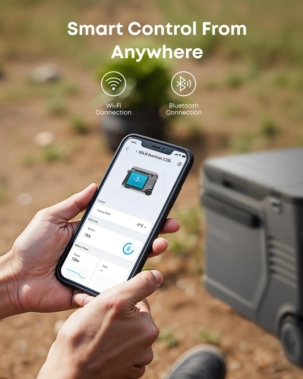 Anker SOLIX EverFrost 2 40L Cooler with Road Trip Kit, 61 qt Car Refrigerator, Electric Cooler with 288Wh Battery, Powered by AC/DC or Solar,for Outdoor Camping, Travel, and Fishing, Fits in Trucks