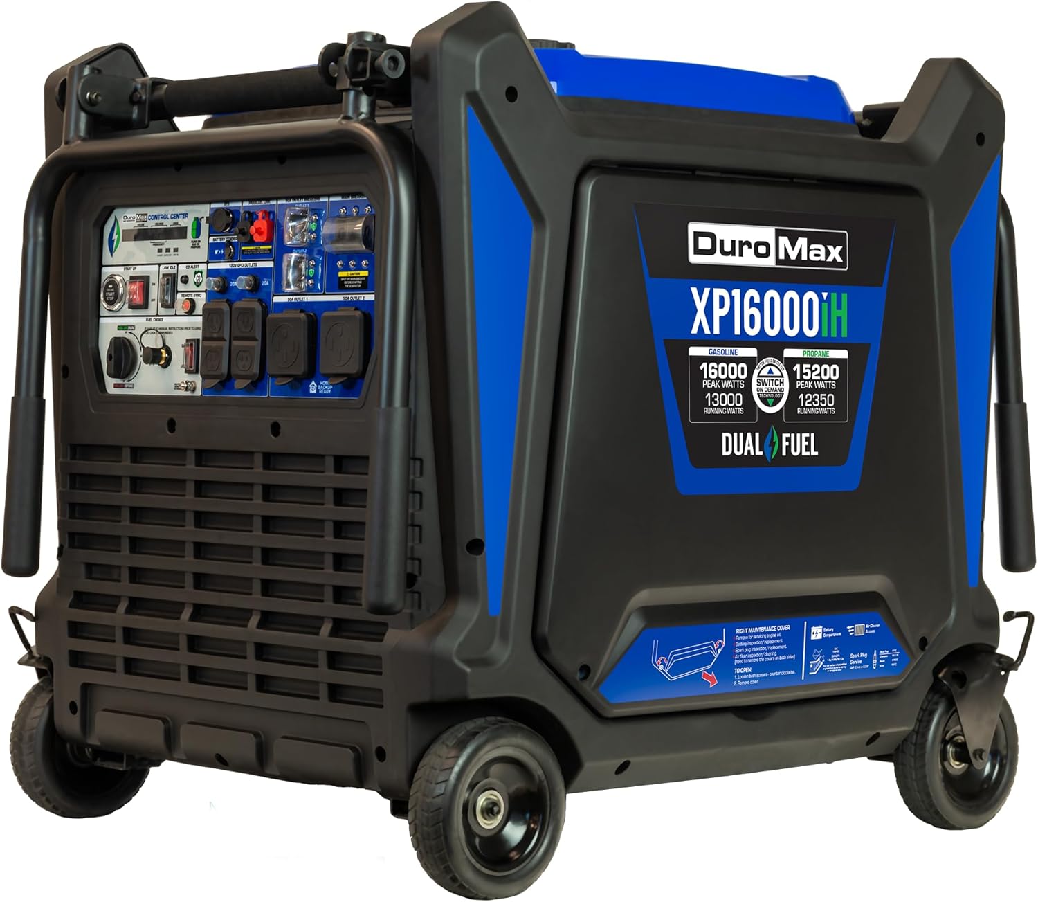 DuroMax XP2300iH 2,300-Watt Dual Fuel Portable Digital Inverter Generator - Gas & Propane, RV & Emergency Ready