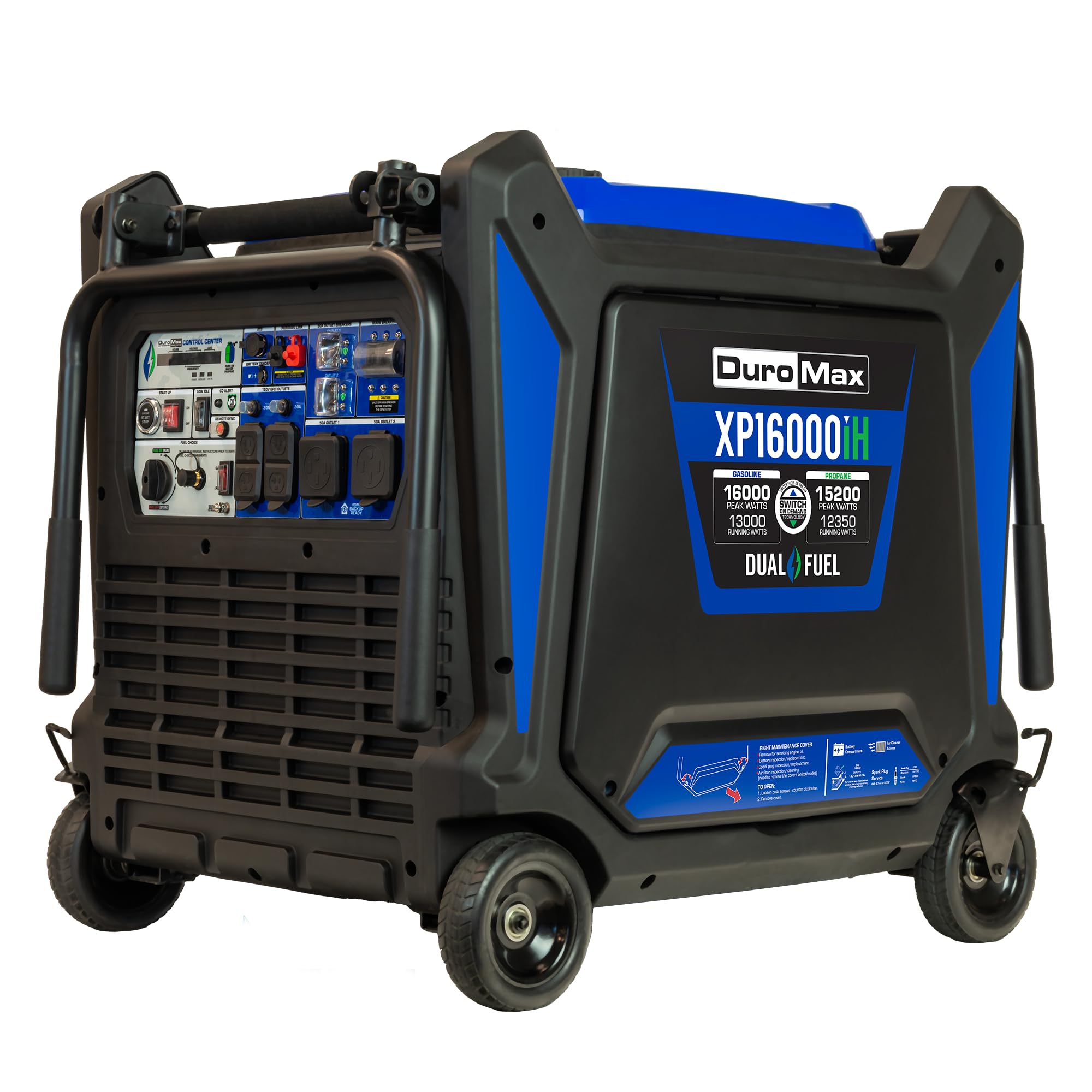 DuroMax XP2300iH 2,300-Watt Dual Fuel Portable Digital Inverter Generator - Gas & Propane, RV & Emergency Ready